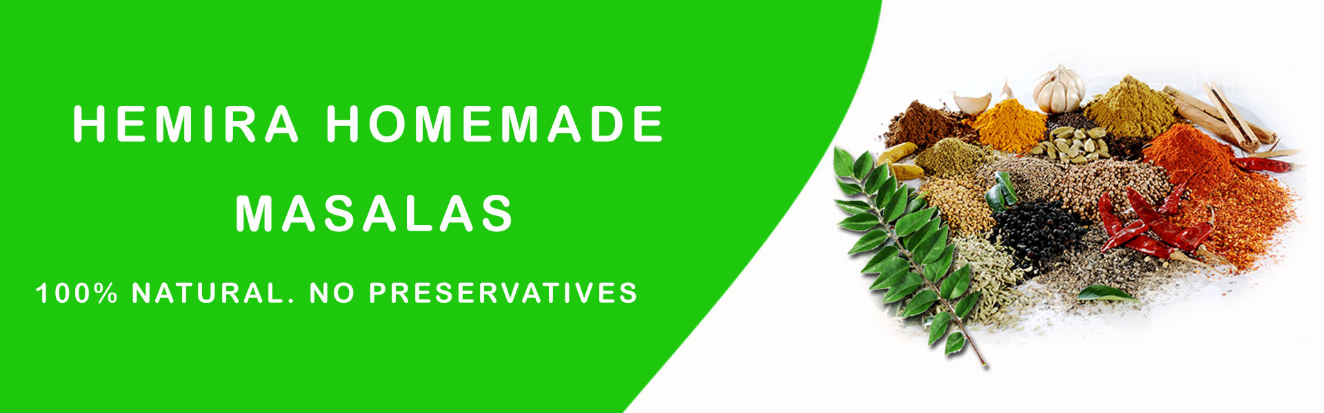 Hemira Homemade Masala Banner